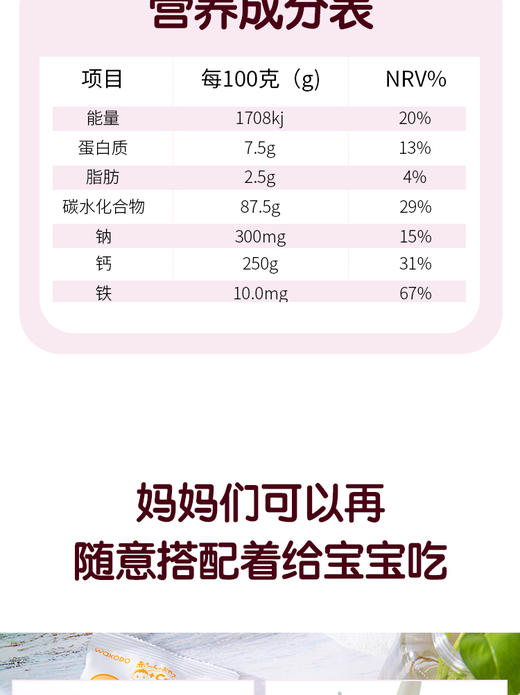 【日本直邮】日本和光堂南瓜胡萝卜高钙铁米饼4g*3袋/盒 7个月以上 本土版JPY带授权招加盟代理 商品图8