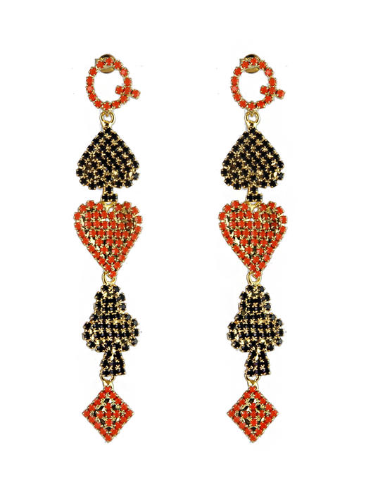 北京仓｜Rosantica-Carte-Poker Queen 耳环［意大利设计师］ 商品图0