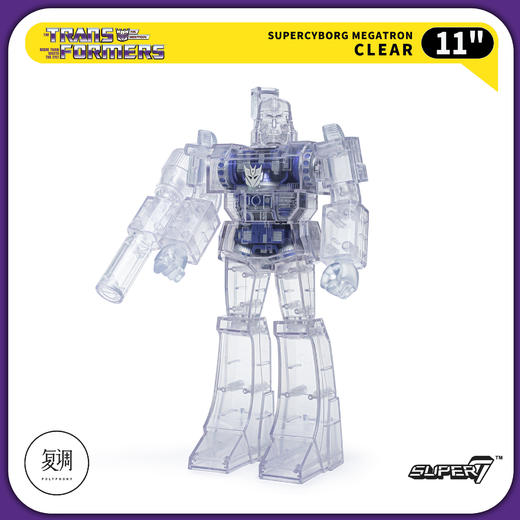 现货 Super7 变形金刚 威震天 透明版 Transformers Super Cyborg Megatron Clear 商品图1