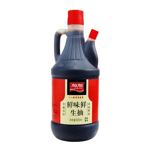 加加鲜味鲜生抽三级酱油800ml 商品图0