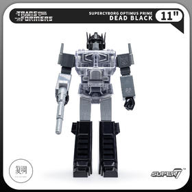 现货 Super7 变形金刚 擎天柱 黑白色 Transformers Super Cyborg Optimus Prime