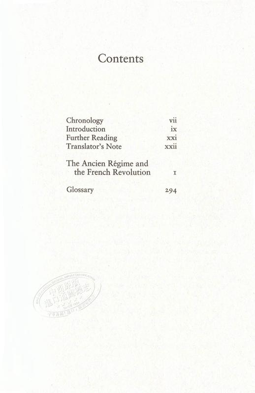 【中商原版】旧制度与法国大革命 英文原版 The Ancien Régime and the Revolution 商品图4