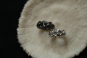 CHEZ BOQUE 印象系列原创手工925银戒指《月满》/《月缺》