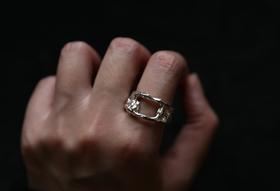 CHEZ BOQUE 印象系列原创手工925银戒指《轨》