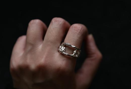 CHEZ BOQUE 印象系列原创手工925银戒指《轨》 商品图0