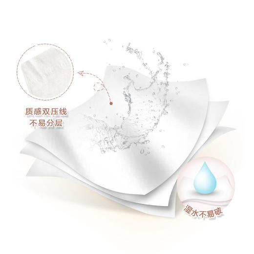 【心相印抽纸 3层*100抽*3包】家用面巾纸巾卫生纸居家日用 商品图2