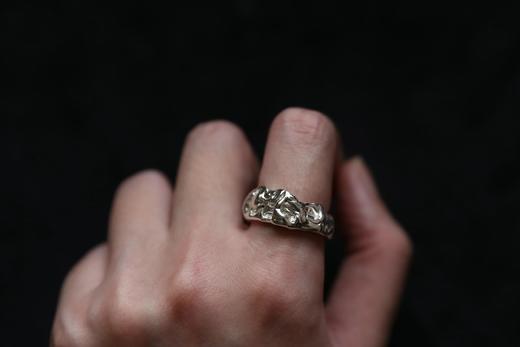 CHEZ BOQUE 印象系列原创手工925银戒指《月满》/《月缺》 商品图3