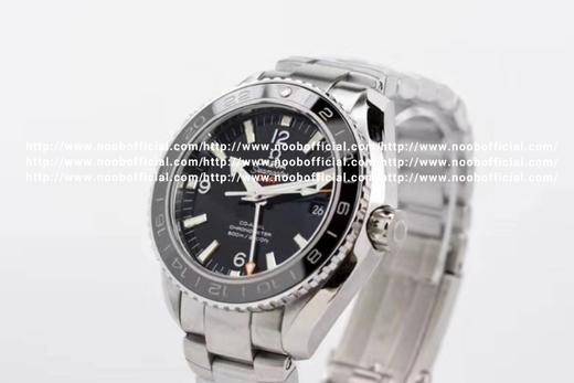 VS欧MEGA欧茄SEAMASTER海马系列海洋宇宙600米600m同轴至臻天文台表43.5mm潜水表215.30.44.21.01.002拉丝表壳局部抛光处理 黑色陶瓷表圈雕刻计时刻度电镀反光银色 商品图1