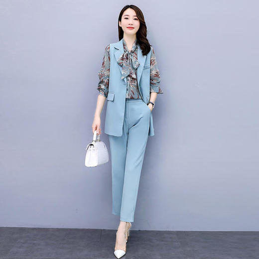 QC-SYY2053时尚优雅碎花三件套 商品图2