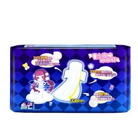 七度空间少女超薄纯棉338夜用卫生巾4片