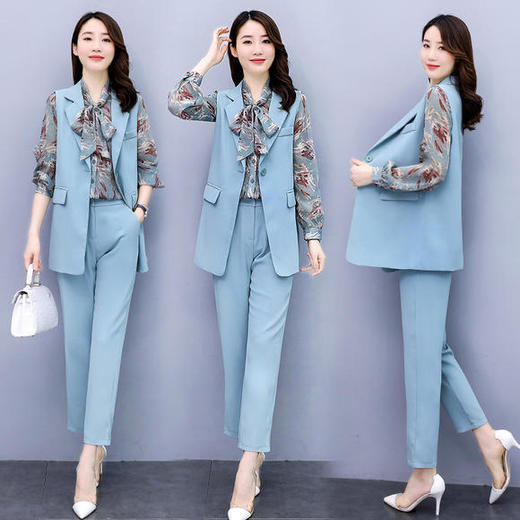 QC-SYY2053时尚优雅碎花三件套 商品图0