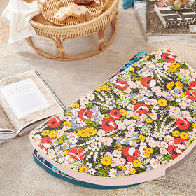 半圆形棉布棕榈坐垫天然椰棕材质坐垫打坐垫