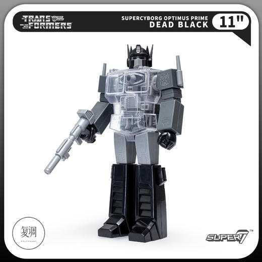 现货 Super7 变形金刚 擎天柱 黑白色 Transformers Super Cyborg Optimus Prime 商品图1