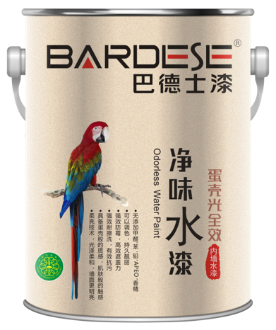 巴德士净味水漆蛋壳光全效内墙水漆