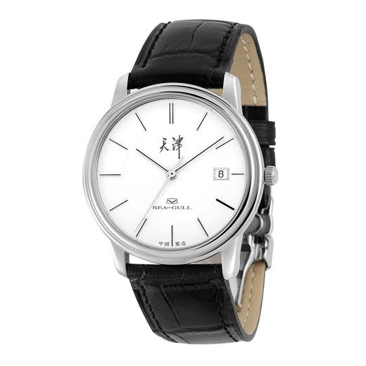 【首发】海鸥手表男士商务腕表简约皮带款m201s单历男表自动机械表