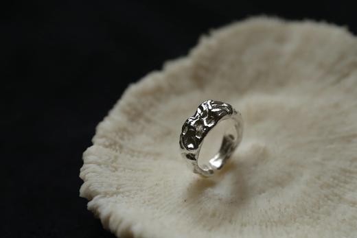 CHEZ BOQUE 印象系列原创手工925银戒指《月满》/《月缺》 商品图1