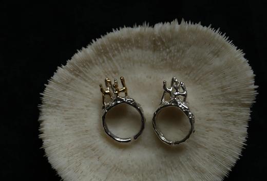 CHEZ BOQUE 印象系列原创手工925银戒指《黑暗森林》 商品图1