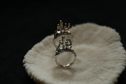 CHEZ BOQUE 印象系列原创手工925银戒指《黑暗森林》 商品图0