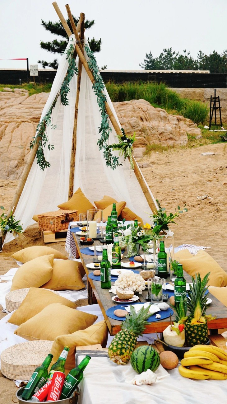 涵碧楼户外沙滩双人下午茶