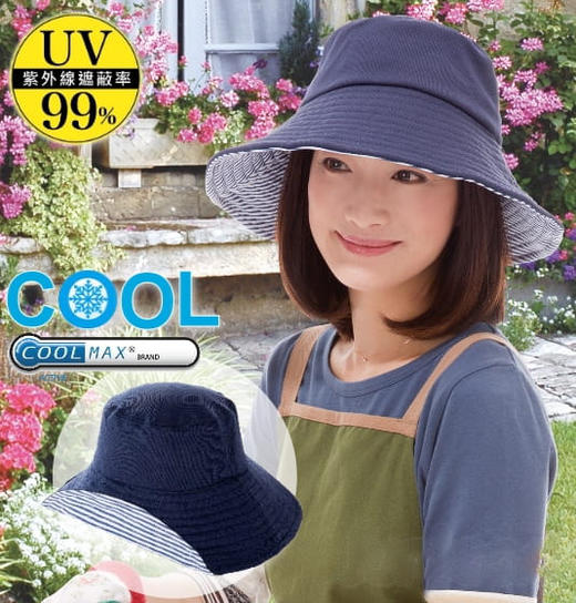 防UV达99%送绳 日本 UV CUT 防紫外线双面折叠防晒帽 商品图1