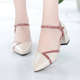 KQXH-YD134-75新款全真皮一字扣时尚皮鞋