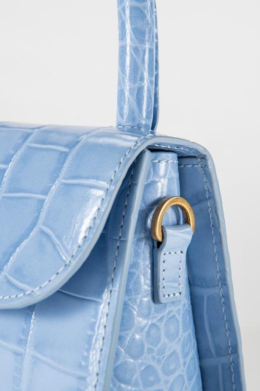 By Far 天空蓝/焦糖棕/红褐色/黑色mini鳄鱼纹两用包 商品图4