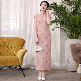 DLQ-A2306新款日常中国风复古长款气质旗袍