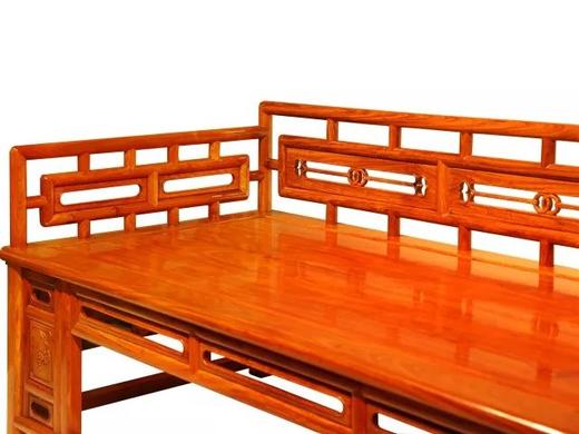 红桥红  家具严选  缅甸花梨（大果紫檀）  【200 三围栏杆 小罗汉床 两件套】 商品图3