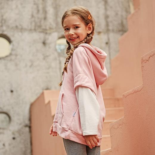 【100元任选10件】呼吸棉-原创假两件太空猫连帽卫衣qzwy003 商品图1