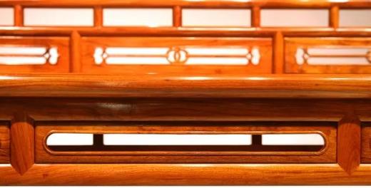 红桥红  家具严选  缅甸花梨（大果紫檀）  【200 三围栏杆 小罗汉床 两件套】 商品图4