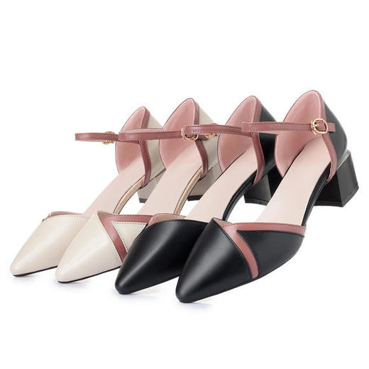 KQXH-YD134-75新款全真皮一字扣时尚皮鞋 商品图2