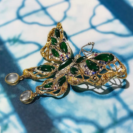 幻之蝶蝴蝶胸针吊坠双戴定【定制款】 商品图1