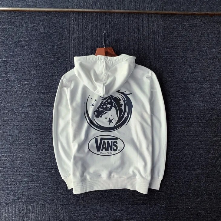 七彩镭射变色t万斯vans国潮小众设计3m反光炫彩独角兽连帽卫衣纯棉戴