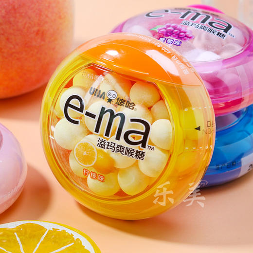 悠哈溢玛柠檬味/玫瑰味/薄荷味爽喉糖33g 商品图6