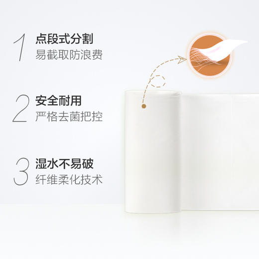 【心相印卷纸无芯100克*10卷】厕纸家用卫生纸居家日用母婴厕所纸巾 商品图2