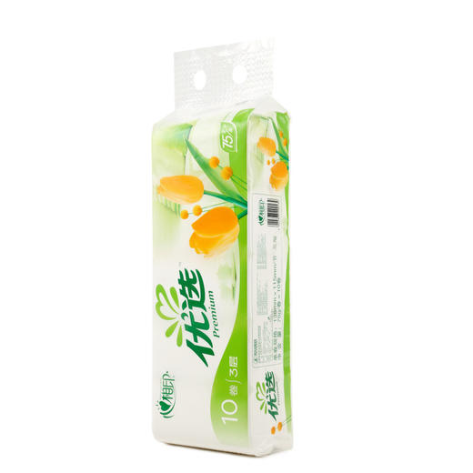 【心相印卷纸3层*10卷*750克】加长卫生纸家用纸巾无芯厕纸 商品图1