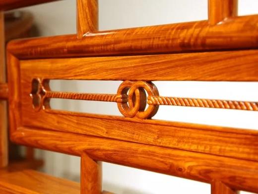 红桥红  家具严选  缅甸花梨（大果紫檀）  【200 三围栏杆 小罗汉床 两件套】 商品图7