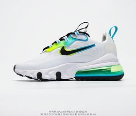 耐克Nike React Air Max 270V2休闲时尚百搭舒适个性半气垫跑步鞋