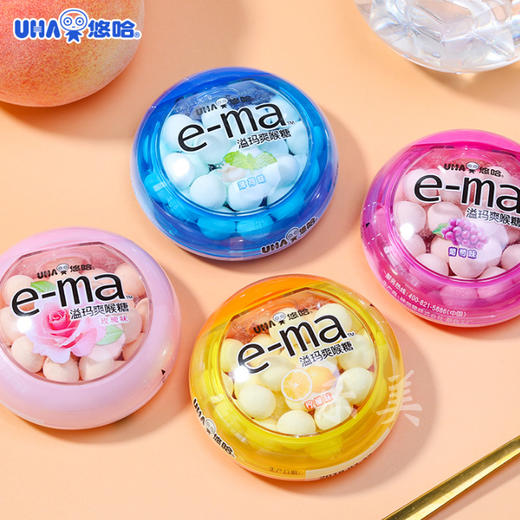 悠哈溢玛柠檬味/玫瑰味/薄荷味爽喉糖33g 商品图1