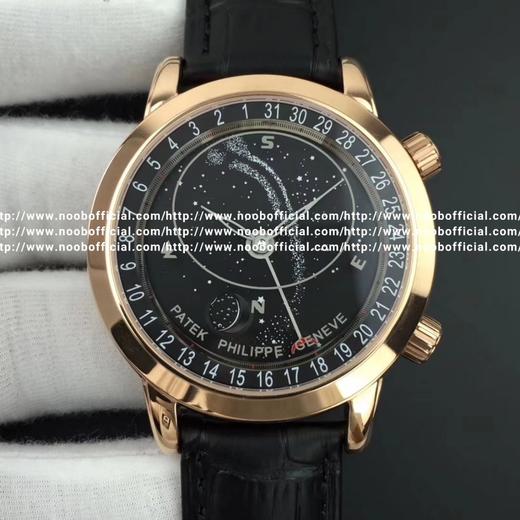 百达翡丽星空升级终极版6102款｜6104款超级复杂功能系列。日内瓦苍穹系列你可想象把星空佩戴在腕上吗？这款星空腕表独具特别星象功能，蓝色圆表盘上就能欣赏日内瓦苍穹图，还有金色月球运行轨迹，熬时20个 商品图1