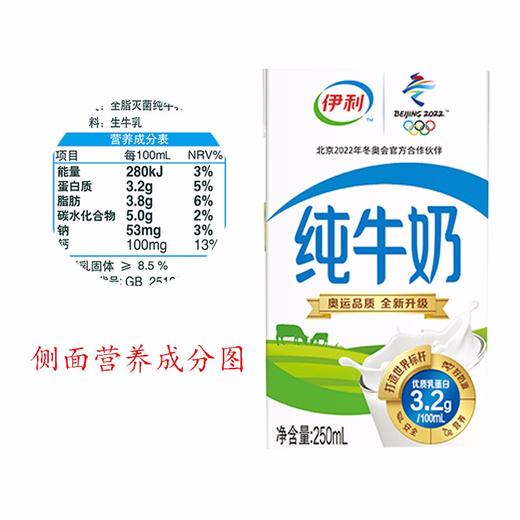 伊利纯牛奶250ml*24 商品图1