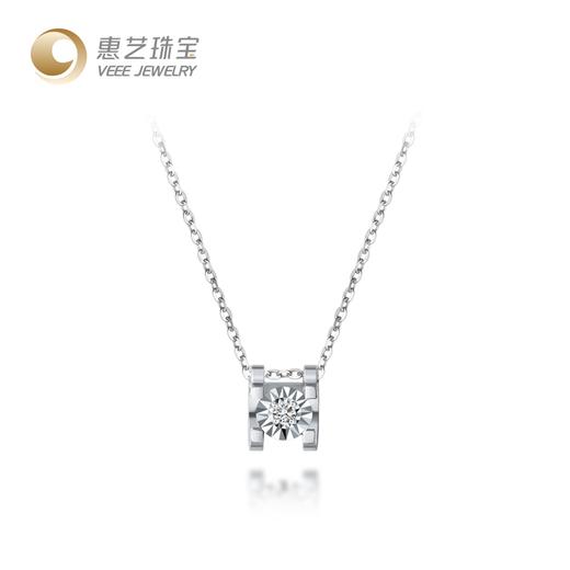 18K金钻石经典牛头款项链 商品图7