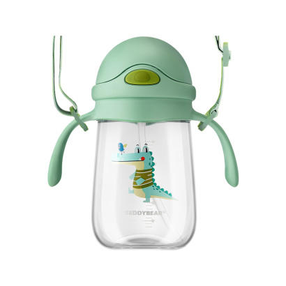 【品牌直供】杯具熊宝宝夏季水杯tritan塑料学饮杯儿童夏日便携杯子吸管杯 潮酷 300ml 商品图11