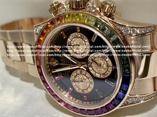 客订 真彩红、迪 N厂4130改造宝石 金粉三圈 宝石字面 18K玫瑰金厚金打造 小贵 细节分享 官方200w起，彩虹圈的难度在于宝石的摘採还有颜色搭配，颜色接替不均就很难达到链接的效果，所以官方 商品图9