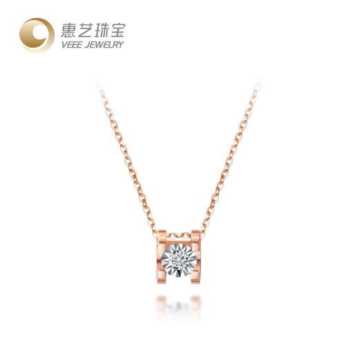 18K金钻石经典牛头款项链 商品图8