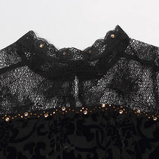 DLQ-W0003新款夏轻熟风蕾丝性感气质显瘦女人味连衣裙 商品图3