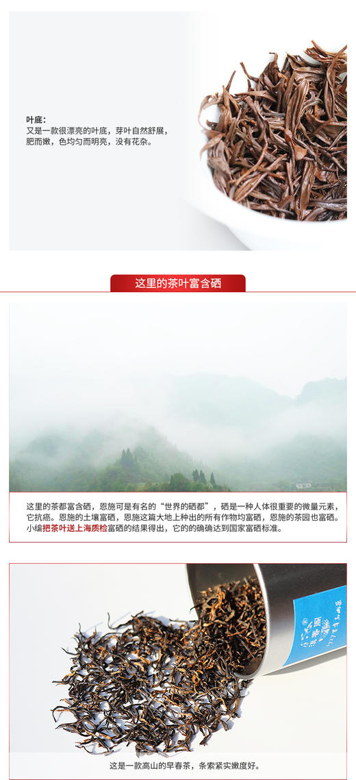 滇香阁 恩施富硒红茶 80g 商品图6