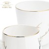 玛戈隆特新品进博盛宴幸福小鸟对杯木把手家用骨瓷情侣对杯礼盒 商品缩略图3
