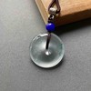 玻璃种雪花棉厚庄飘花翡翠平安扣 商品缩略图0