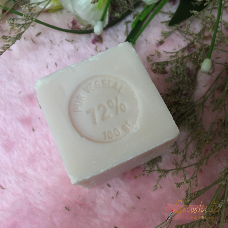 法国产 Parfums de Provence马赛方形普罗旺手工玫瑰洁面皂100gJPY带授权招加盟代理